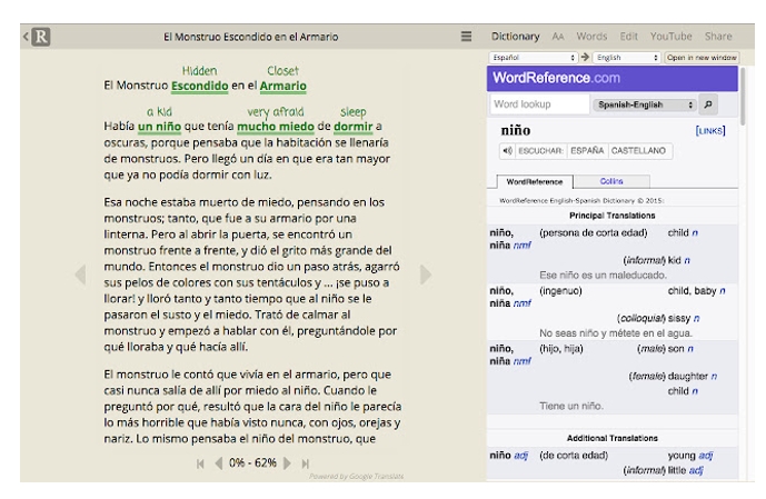 ReadLang - a Google Chrome Translation Extension