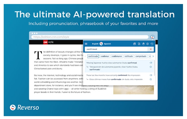 Reverso - a Google Chrome Translation Extension