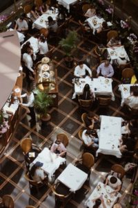 crowded restaurant