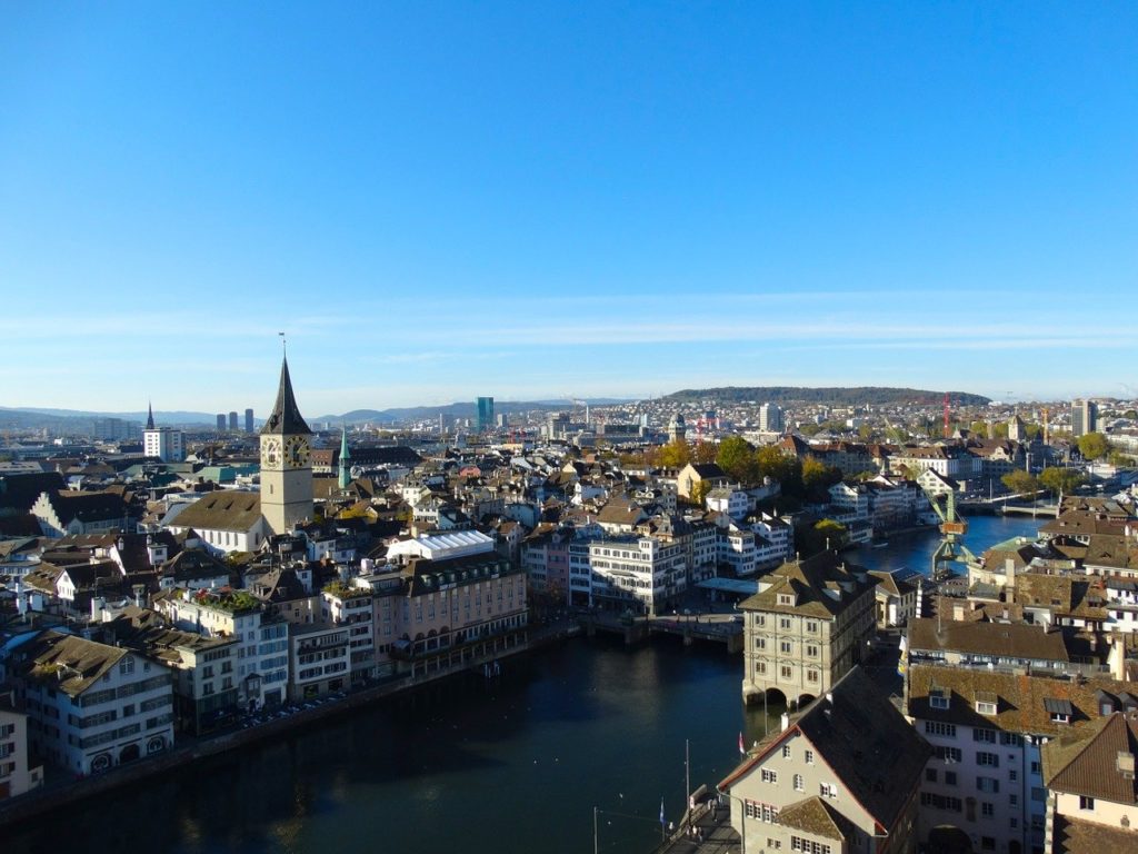 view of the center of Zurich