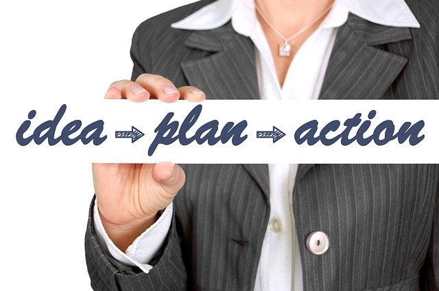 idea plan action slogan