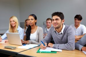 Students in class