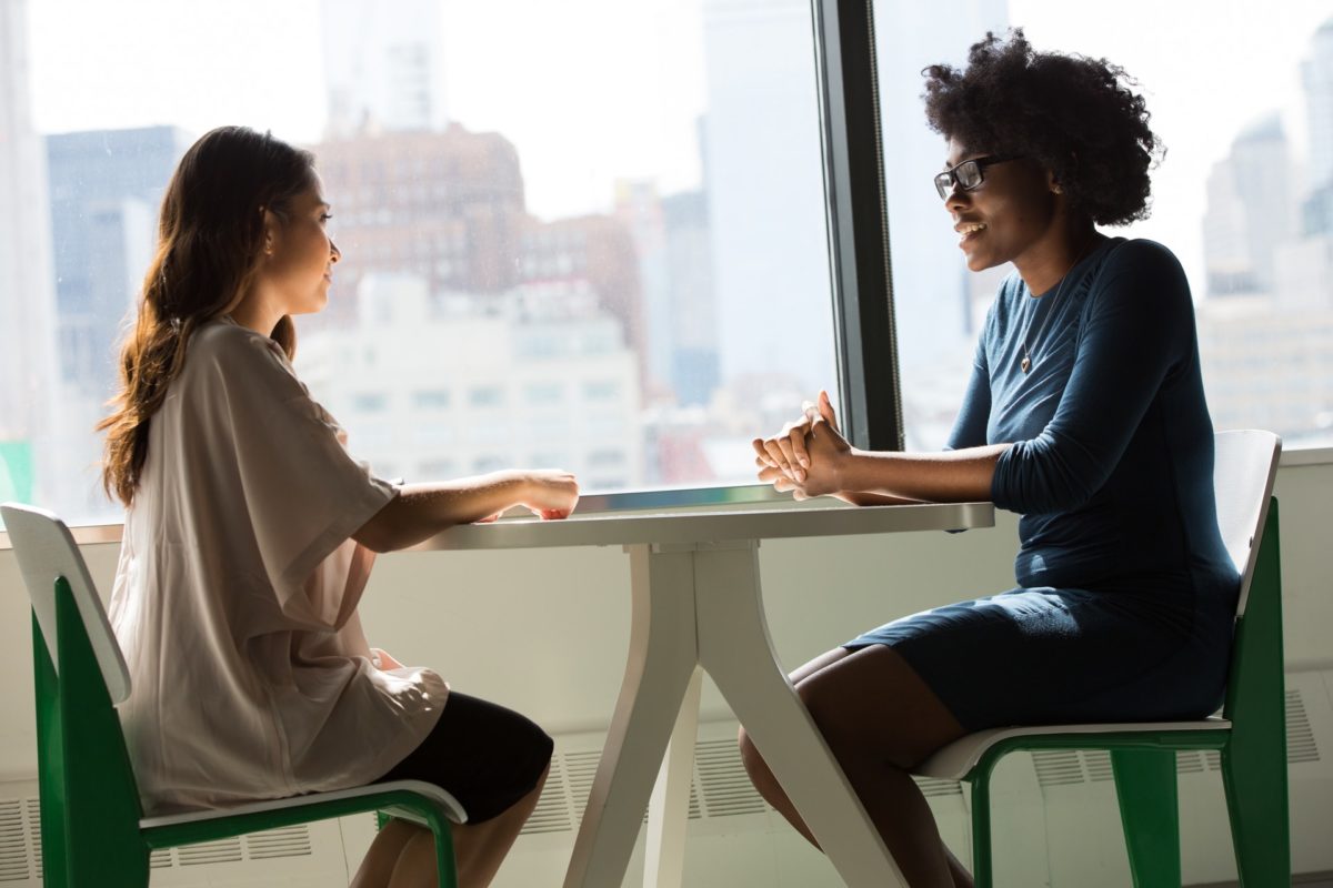 job interview two women